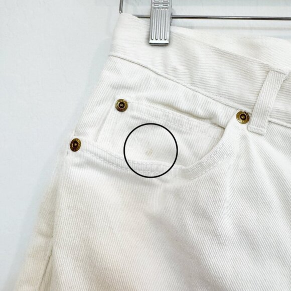 St. John Denim High Rise Straight Leg Signature Jeans Luxury Casual White 10 - Picture 6 of 11